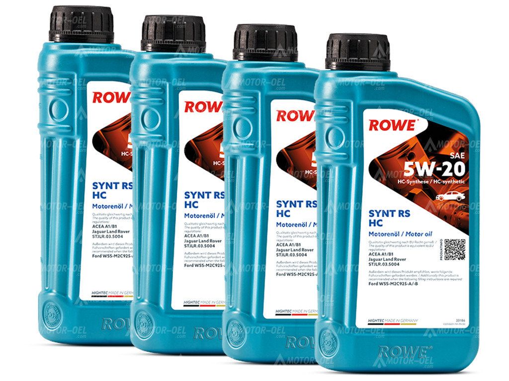 ROWE HIGHTEC SYNT RS HC SAE 5W-20, 4 Liter (4x1L), 20186
