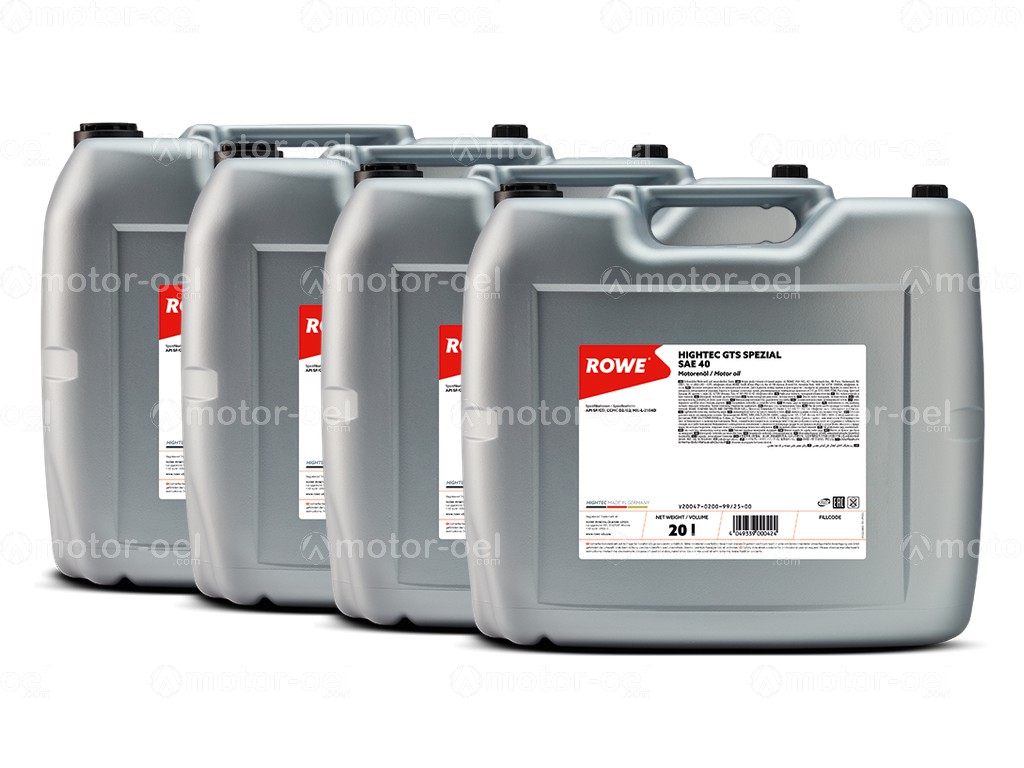 ROWE HIGHTEC GTS SPEZIAL SAE 40, 80 Liter (4x20L), 20047