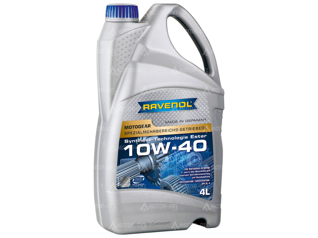 RAVENOL Motogear SAE 10W-40 GL-4  4 Ltr.