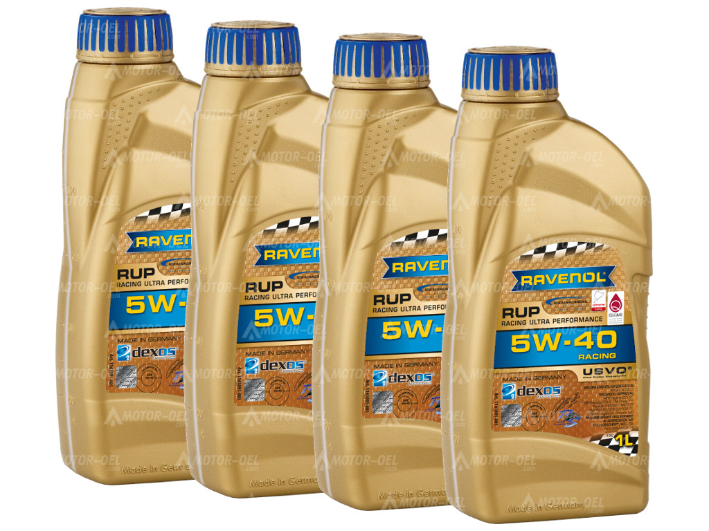 RAVENOL RUP Racing Ultra Performance SAE 5W-40, 4 Liter (4x1L), 1141091 