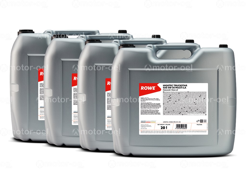 ROWE HIGHTEC TRUCKSTAR SAE 5W-30 MULTI-LA, 80 Liter (4x20L), 20234