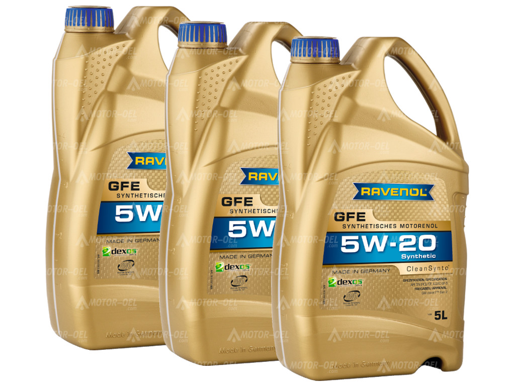 RAVENOL GFE SAE 5W-20, 15 Liter (3x5L), 1111111