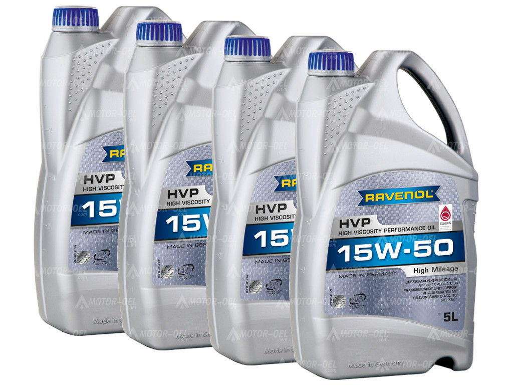 RAVENOL HVP High Viscosity Performance Oil SAE 15W-50 20 (4x5) Ltr.