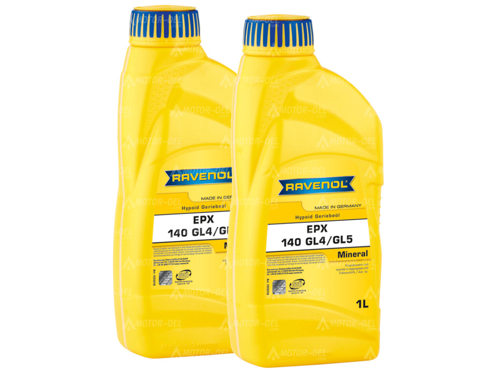 RAVENOL Getriebeoel EPX SAE 140 GL4/GL5 2 (2x1) Ltr.