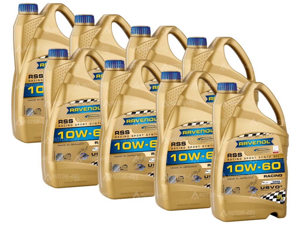 RAVENOL RSS Racing Sport Synto 10W-60, 40 Liter (8x5L), 1141100