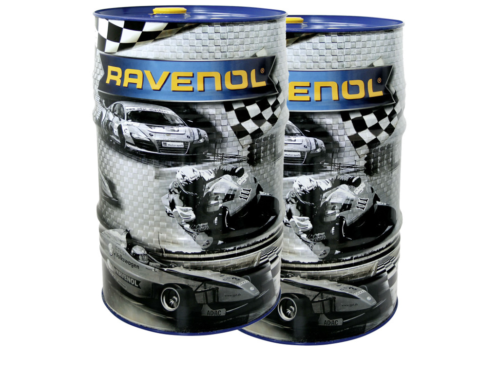 RAVENOL VollSynth Turbo VST SAE 5W-40, 120 Liter (2x60L), F1-Design, 1111136