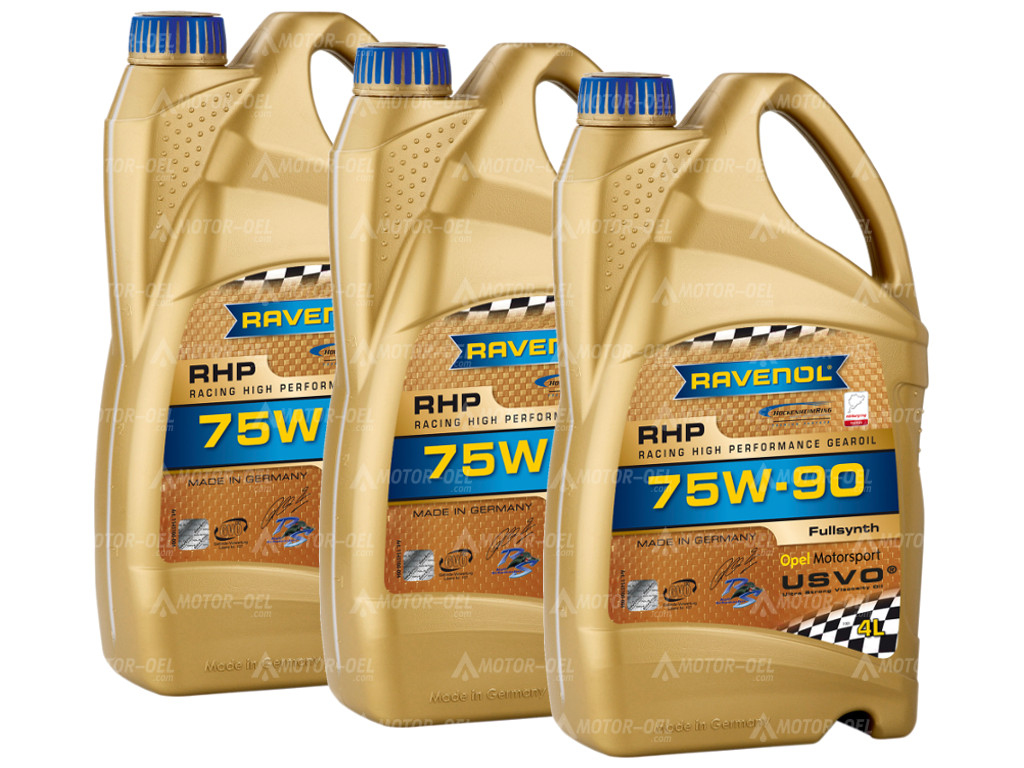 RAVENOL RHP Racing High Performance Gear SAE 75W-90 12 (3x4) Ltr.