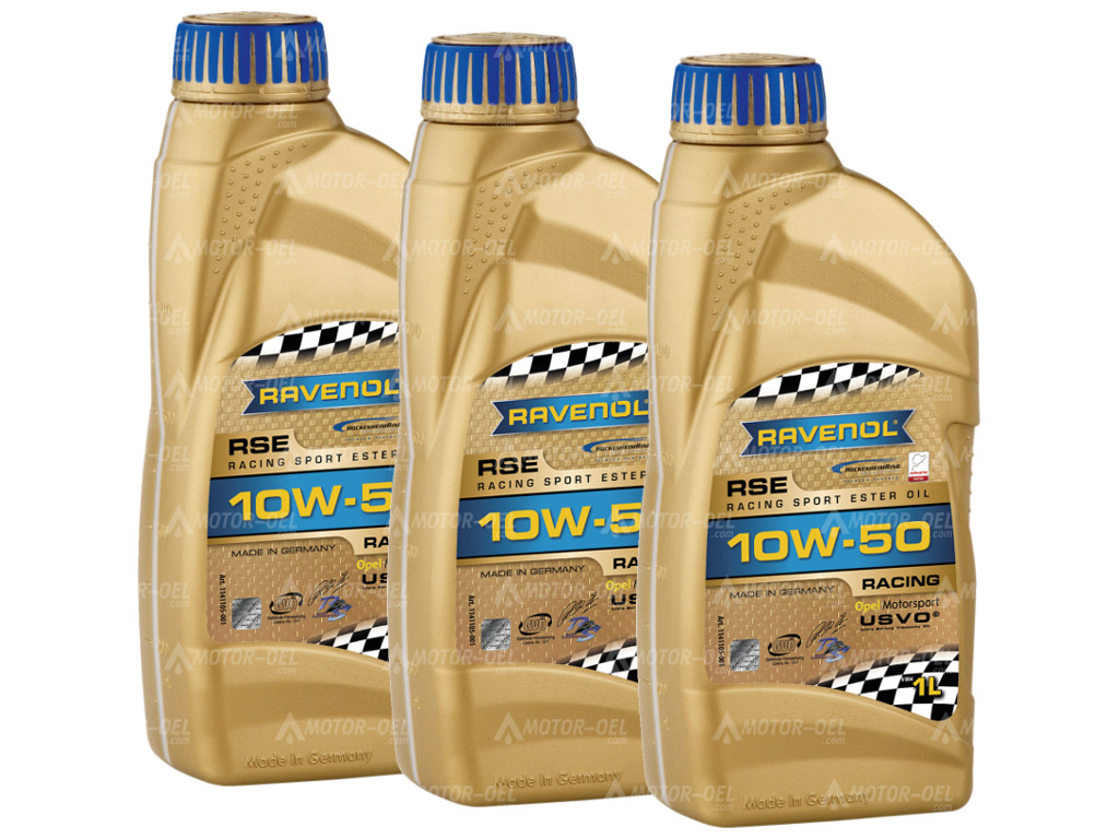 RAVENOL RSE Racing Sport Ester 10W-50 3 (3x1) Ltr.