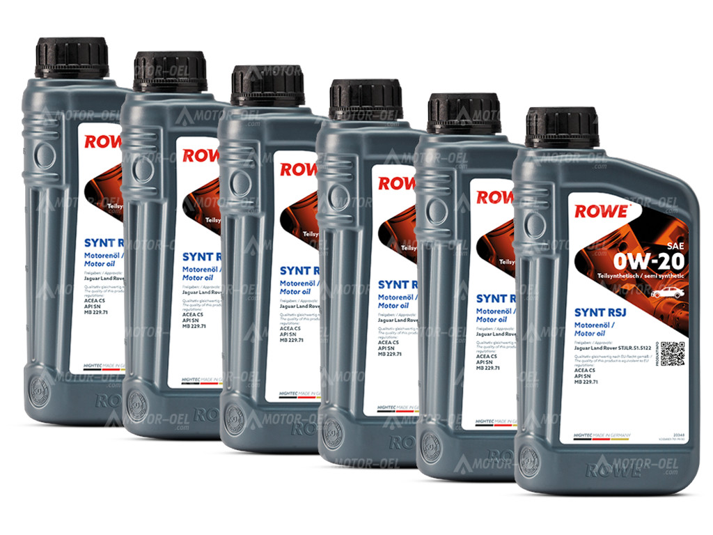 ROWE HIGHTEC SYNT RSJ SAE 0W-20, 6 Liter (6x1L), 20348