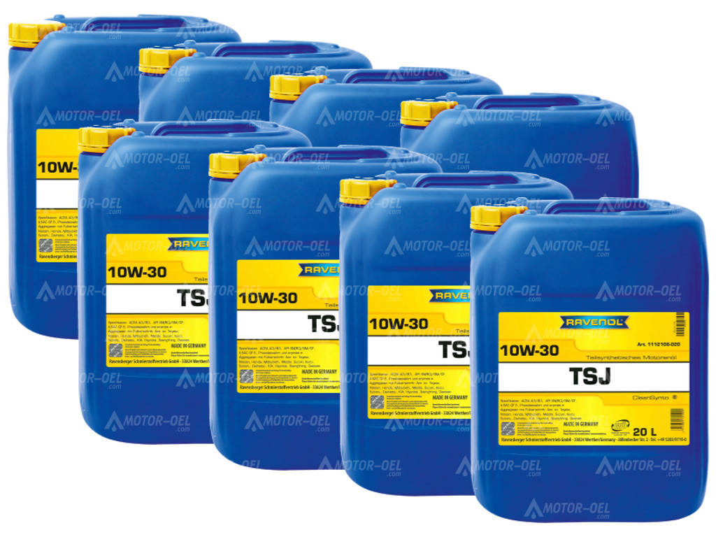 RAVENOL TSJ SAE 10W-30 160 (8x20) Ltr.  RAVENOL TSJ SAE 10W-30 160 (8x20) Ltr.