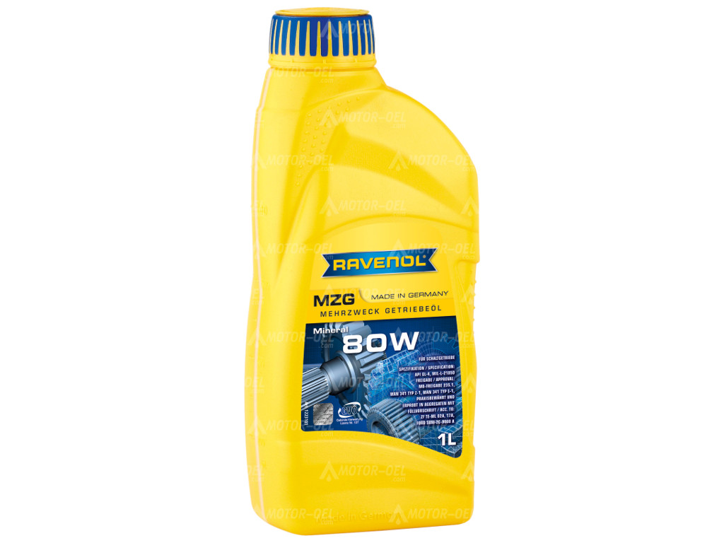 RAVENOL Mehrzweck-Getriebeöl MZG SAE 80 GL-4, 1 Liter, 1223101