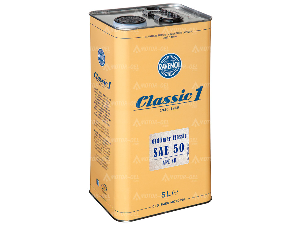 RAVENOL Oldtimer Classic SAE 50 API SB, 5 Ltr.
