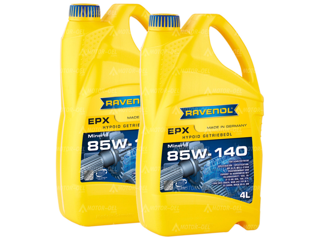 RAVENOL Getriebeoel EPX SAE 85W-140 GL 5 8 (2x4) Ltr. RAVENOL Getriebeoel EPX SAE 85W-140 GL 5 8 (2x4) Ltr.