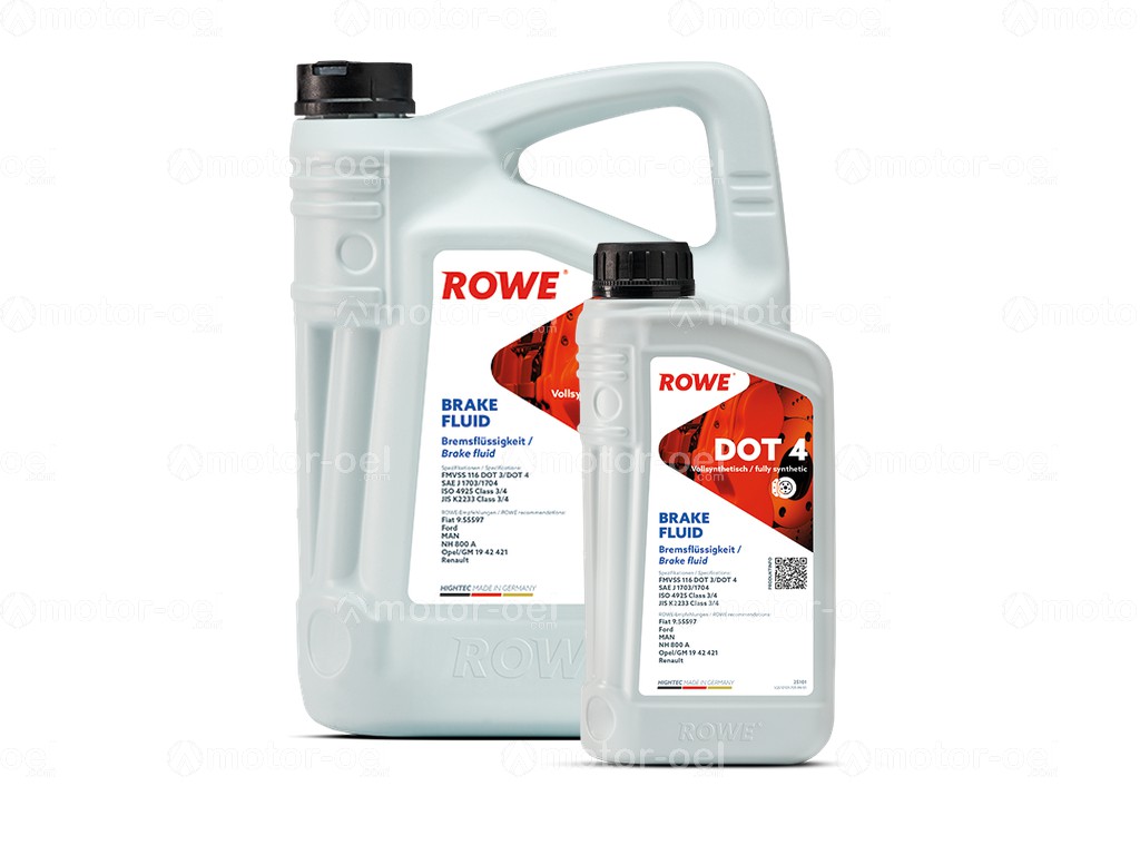 ROWE HIGHTEC BRAKE FLUID DOT 4, 6 Liter (5L+1L), 25101