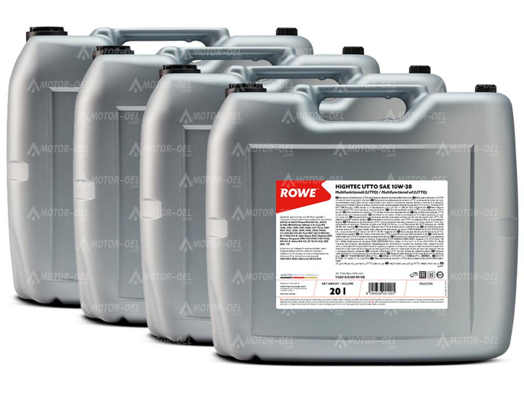 ROWE HIGHTEC UTTO SAE 10W-30, 80 Liter (4x20L), 25013 ROWE HIGHTEC UTTO SAE 10W-30, 80 Liter (4x20L), 25013