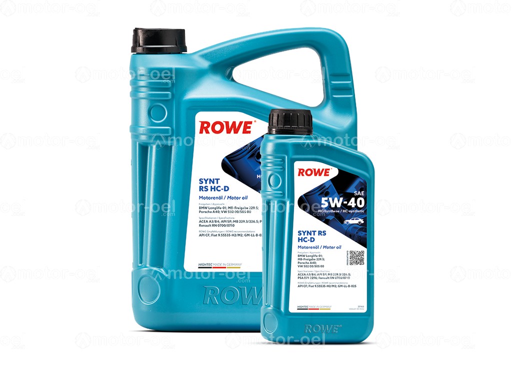 ROWE HIGHTEC SYNT RS HC-D SAE 5W-40, 6 Liter (5L+1L), 20163
