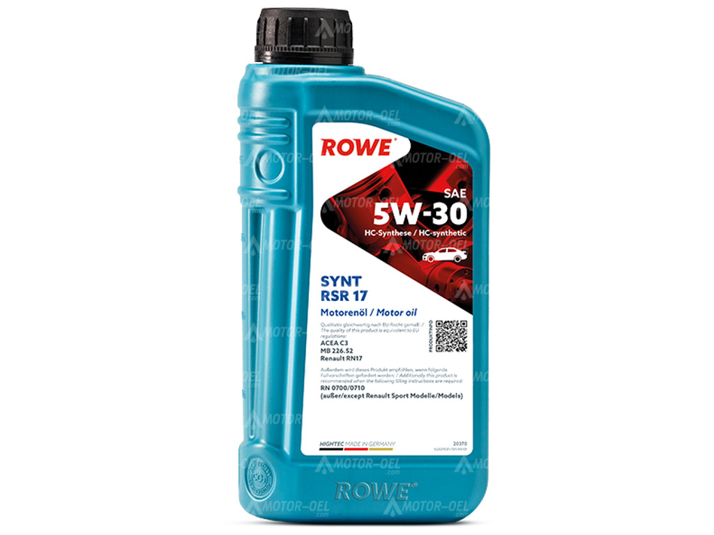 ROWE HIGHTEC SYNT RSR 17 SAE 5W-30, 1 Liter, 20370