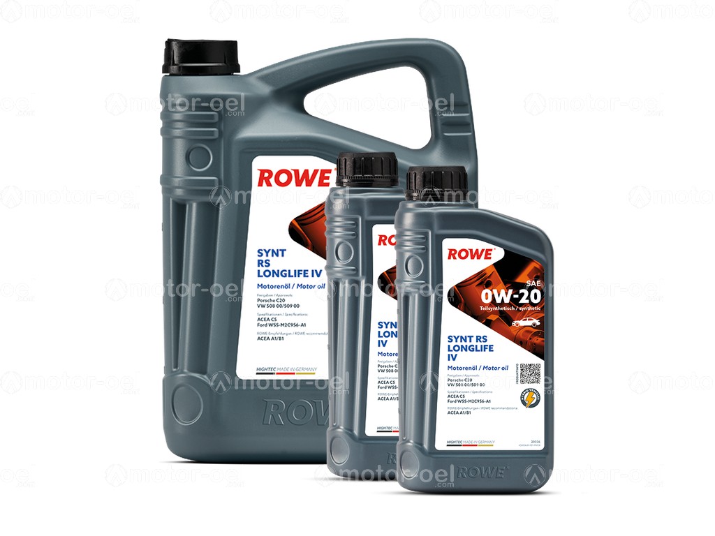 ROWE HIGHTEC SYNTH RS LONGLIFE IV SAE 0W-20, 7 Liter (5L+2L), 20036