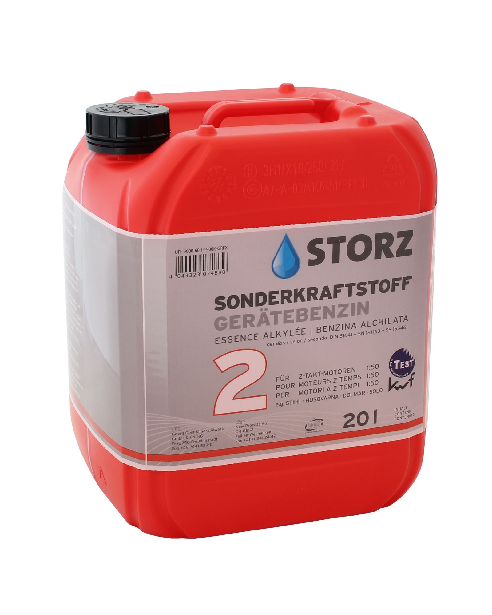 STORZ Sonderkraftstoff / Gerätebenzin 2T, 20 Liter, 29000