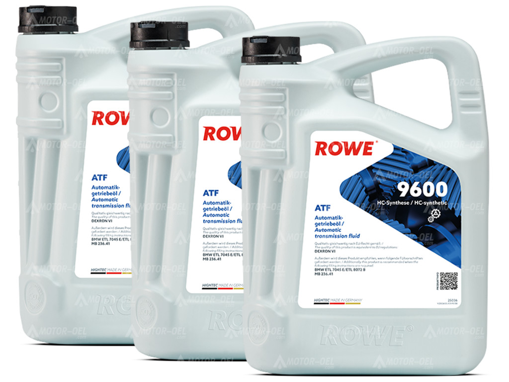 ROWE HIGHTEC ATF 9600, 15 Liter (3x5L), 25036 ROWE HIGHTEC ATF 9600, 15 Liter (3x5L), 25036