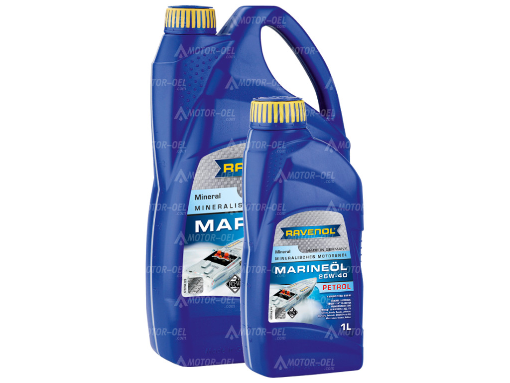 RAVENOL MARINEOIL Petrol 25W-40 5 (4+1) Ltr. 