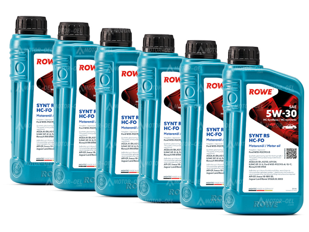 ROWE HIGHTEC SYNT RS SAE 5W-30 HC-FO, 6 Liter (6x1L), 20146