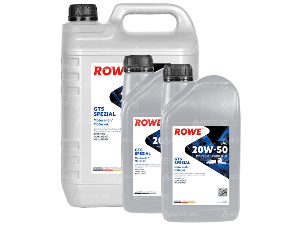 ROWE HIGHTEC GTS SPEZIAL SAE 20W-50, 7 Liter (5L+2L), 20042