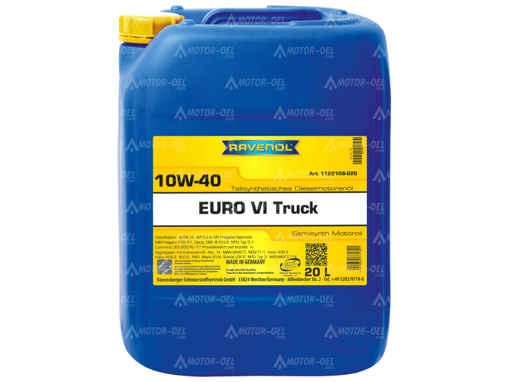 RAVENOL EURO VI Truck SAE 10W-40, 20 Liter, 1122108