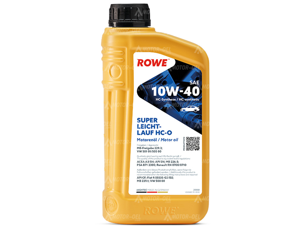 ROWE HIGHTEC SUPER LEICHTLAUF HC-O SAE 10W-40, 1 Liter, 20058