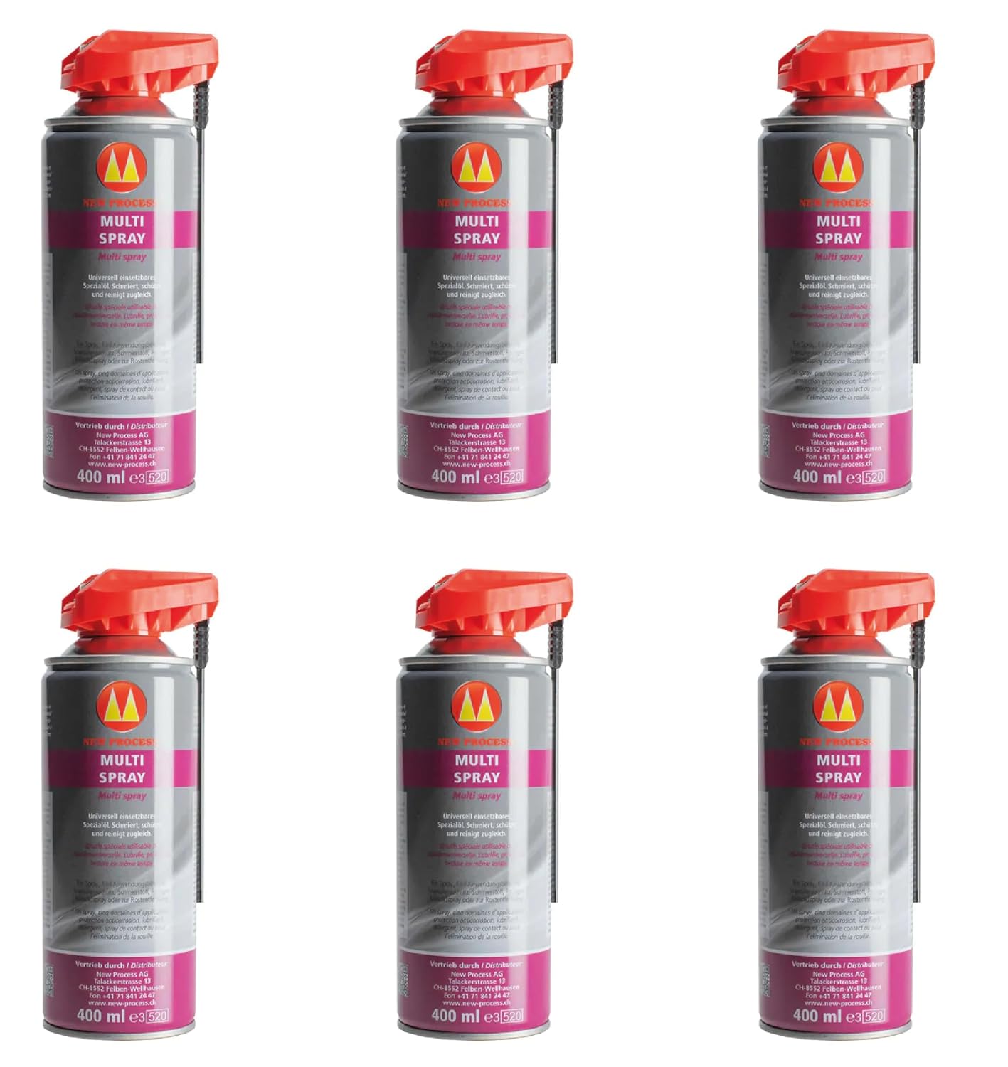 2,4 Liter (400 ml x 6) OEST New Process Multispray, 21654/18