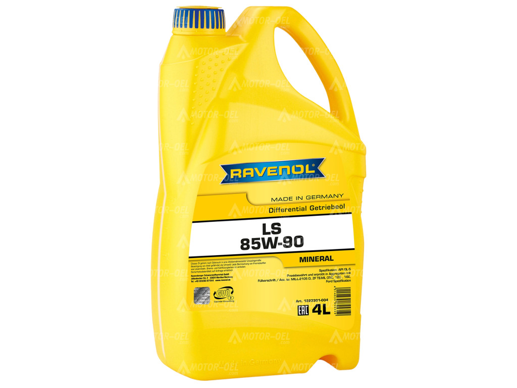 RAVENOL Sperrdifferential-Hypoid-Getriebeoel LS 85W-90, 4 Ltr.