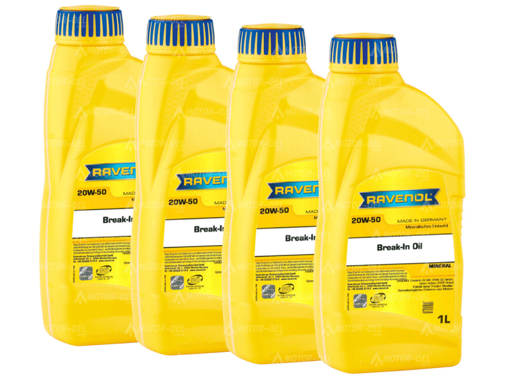 RAVENOL Break-In Oil SAE 20W-50  Einlauföl 4 (4x1) Ltr. 