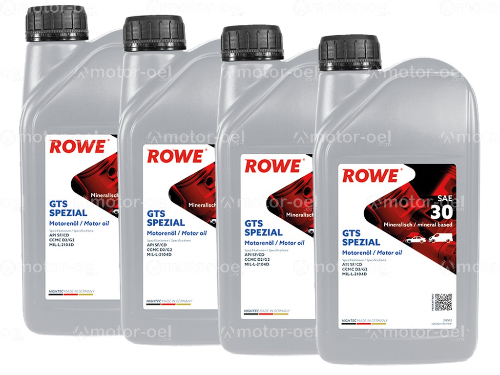 ROWE HIGHTEC GTS SPEZIAL SAE 30, 4 Liter (4x1L), 20052