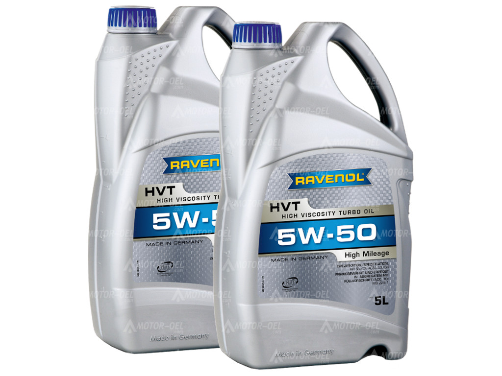 RAVENOL HVT High Viscosity Turbo Oil SAE 5W-50, 10 Liter (2x5L), 1116102