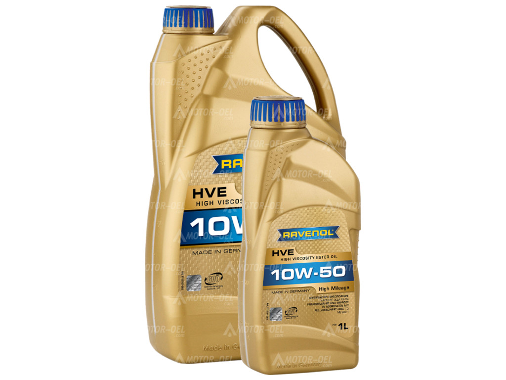 RAVENOL HVE High Viscosity Ester Oil SAE 10W-50 6 (5+1) Ltr.