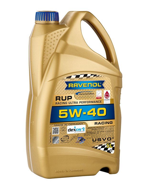 RAVENOL RUP Racing Ultra Performance SAE 5W-40, 9 Liter (5L+4L), 1141091 