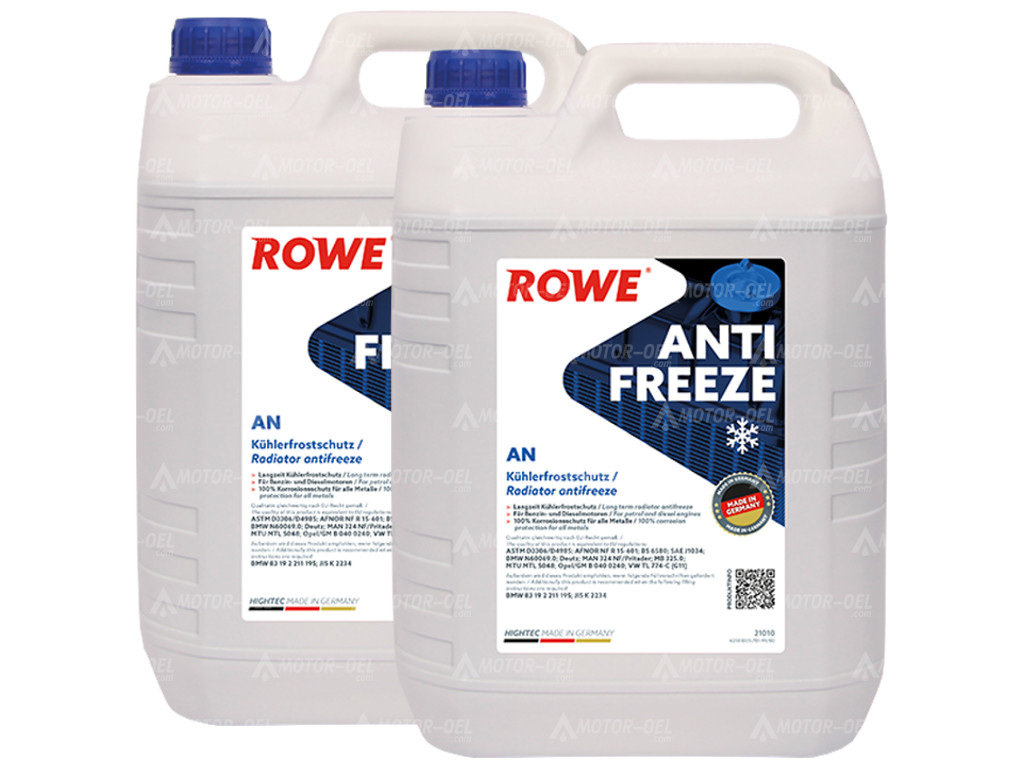 ROWE HIGHTEC ANTIFREEZE AN, 10 Liter (2x5L), 21010 ROWE HIGHTEC ANTIFREEZE AN, 10 Liter (2x5L), 21010