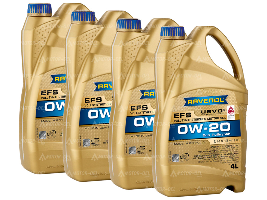 RAVENOL EFS EcoFullSynth. SAE 0W-20 16 Ltr. (4x4)