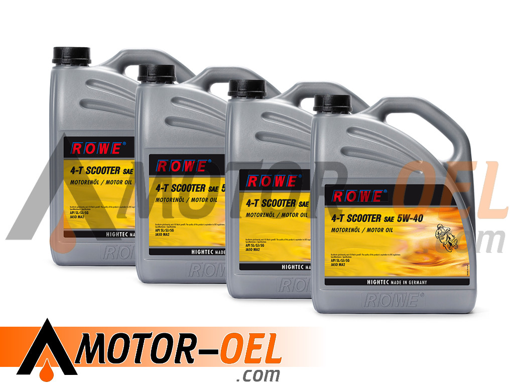 ROWE HIGHTEC 4-T SCOOTER SAE 5W-40 20 Ltr. (4x5)