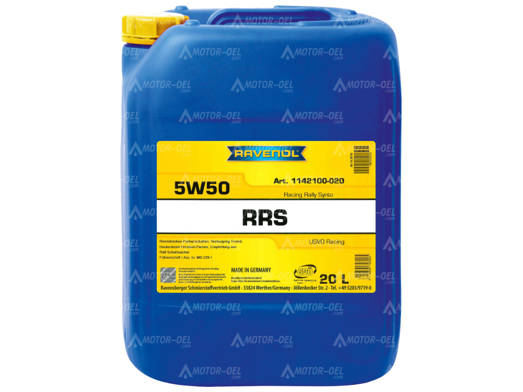 RAVENOL RRS Racing Rallye Synto SAE 5W-50, 160 Liter (8x20L), 1142100