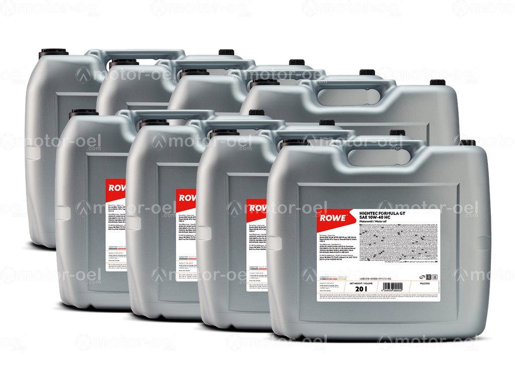 ROWE HIGHTEC FORMULA GT SAE 10W-40 HC, 160 Liter (8x20L), 20003