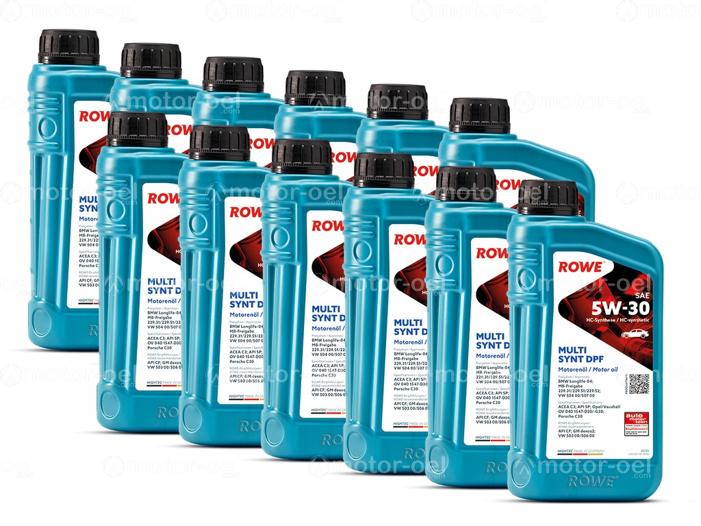 ROWE HIGHTEC MULTI SYNT DPF SAE 5W-30, 12 Liter (12x1L), 20125
