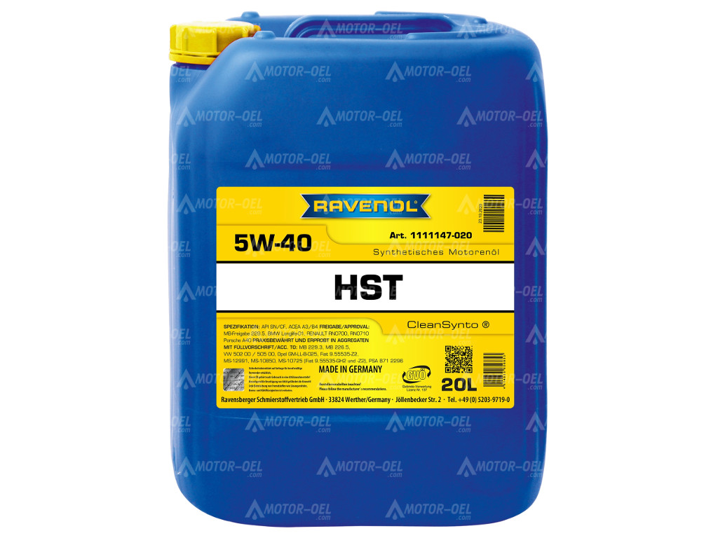 RAVENOL HST SAE 5W-40, 20 Liter, 1111147