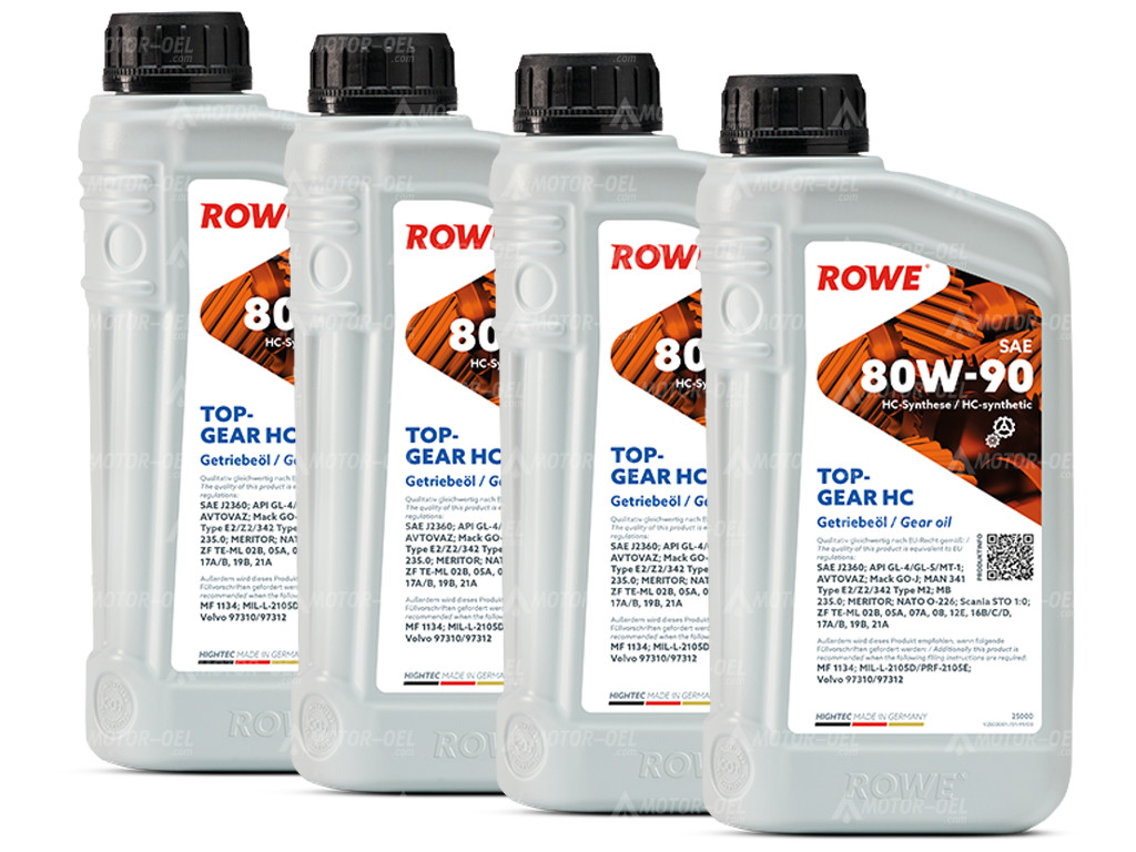 ROWE HIGHTEC TOPGEAR SAE 80W-90 HC, 4 Liter (4x1L), 25000