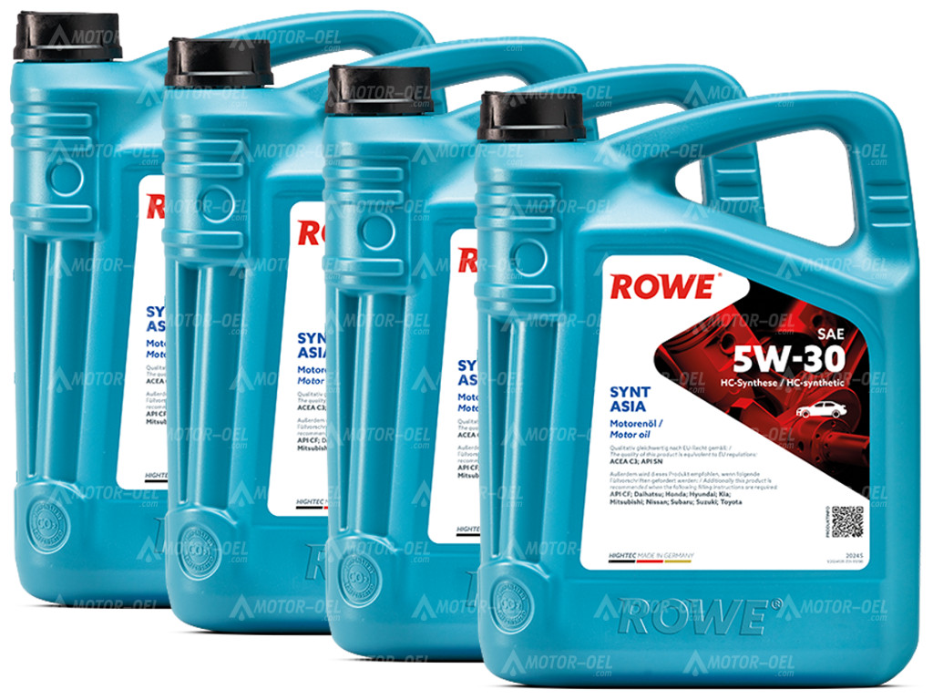 ROWE HIGHTEC SYNT ASIA SAE 5W-30, 20 Liter (4x5L), 20245