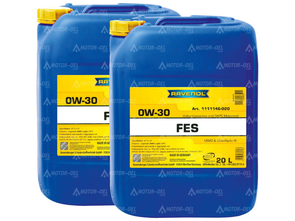 RAVENOL FES SAE 0W-30, 40 Liter (2x20L), 1111146
