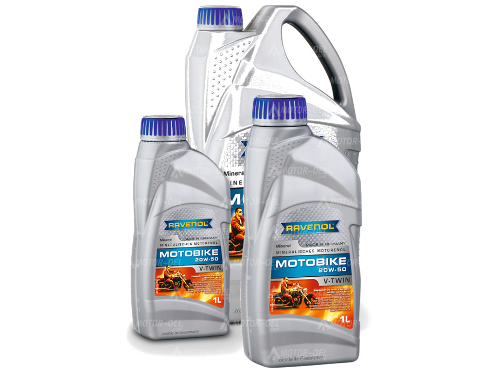 RAVENOL Motobike V-Twin SAE 20W-50 Mineral 5 (4+1) Ltr.