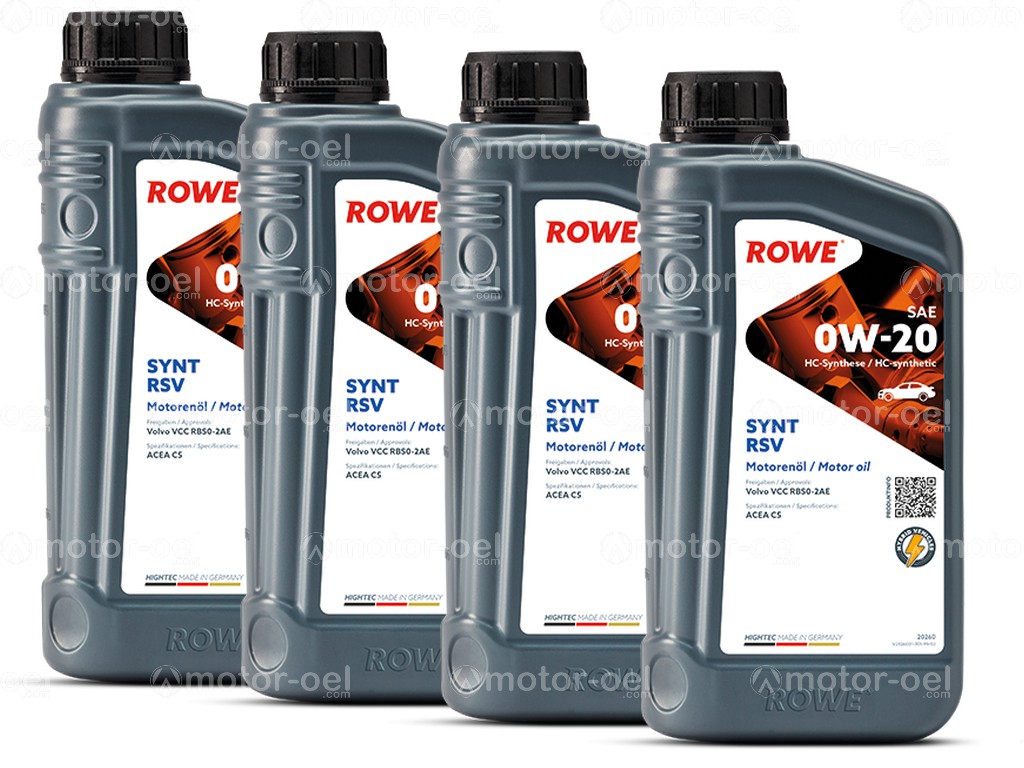 ROWE HIGHTEC SYNT RSV SAE 0W-20, 4 Liter (4x1L), 20260