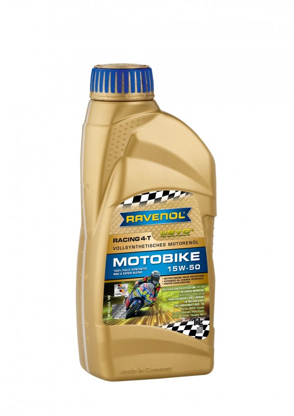 RAVENOL Racing 4-T Motobike SAE 15W-50 1 Liter, 1171109