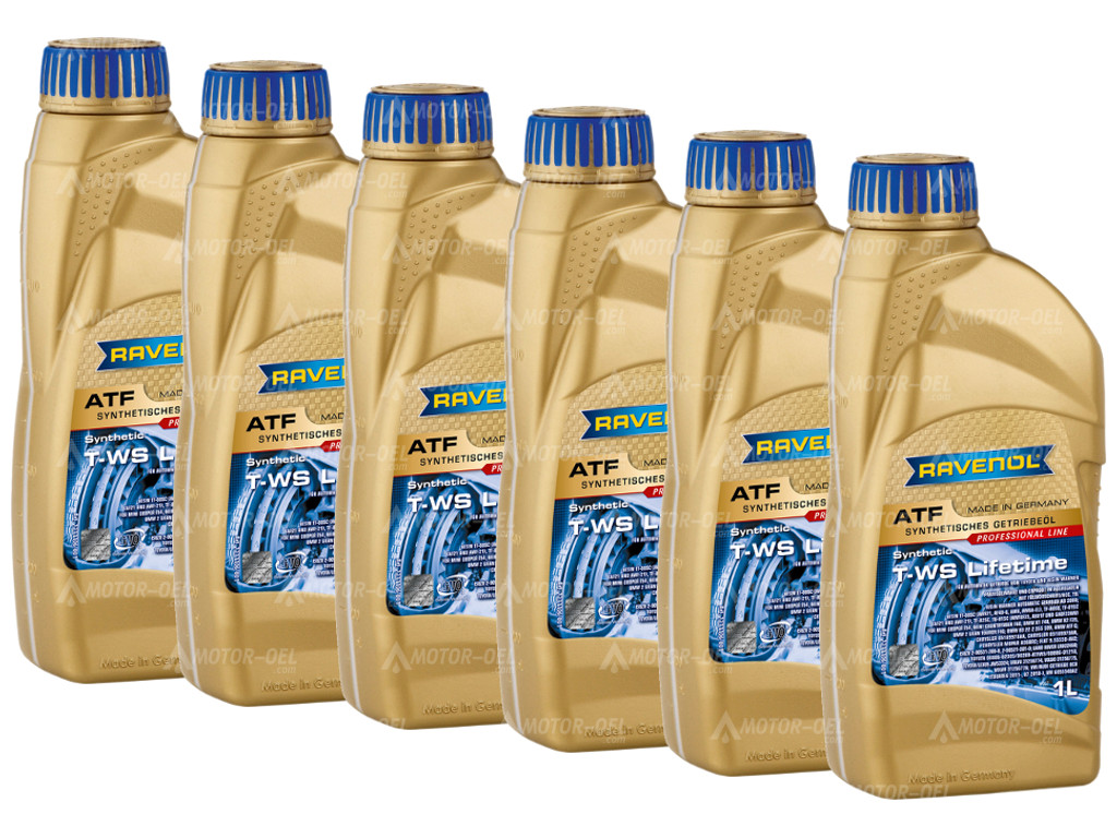RAVENOL ATF T-WS Lifetime 6 (6x1) Ltr. RAVENOL ATF T-WS Lifetime 6 (6x1) Ltr.